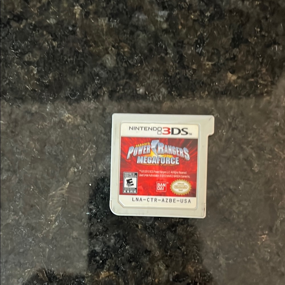 Nintendo 3DS Power Rangers Megaforce Red Cartridge
